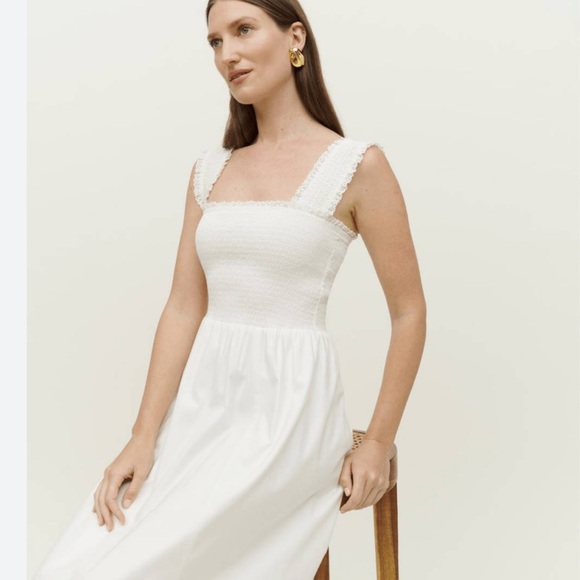 REFORMATION Villa Dress White Sz S - Picture 4 of 7